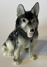 Vintage Doggy 3  Tall Figurine Porcelain German Shepherd