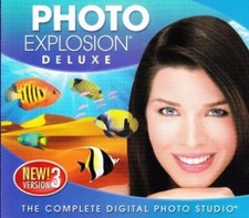 Photo Explosion 3.0 Deluxe PC CD digital image editing special effects studio