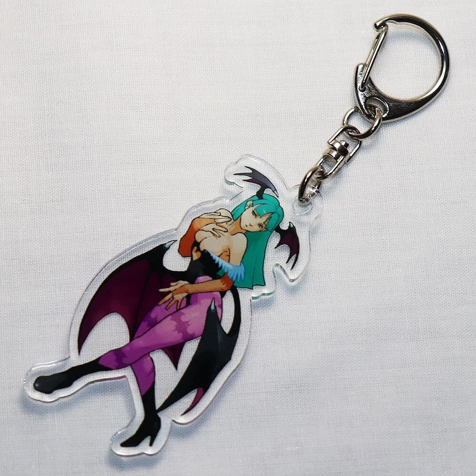 CAPCOM Vampire Savior Darkstalkers 3 Morrigan Aensland Acrílico Llavero Oficial Foto 3 de 4
