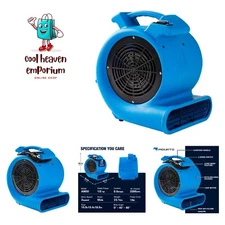 1/2hp Air Mover Floor Drying Blower Fan - Powerful 1/2HP Motor Carpet Dryer, ...