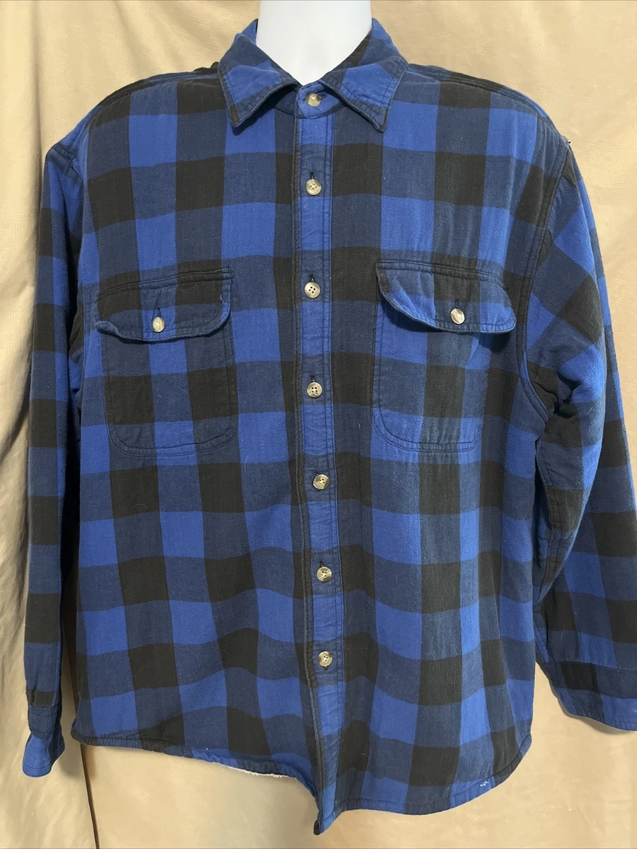 Blue lumberjack shop jacket