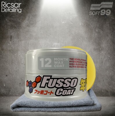 Soft99 Fusso Coat 12 Monate Wax Light neue Formel + GRATIS APPLIKATOR & MIKROFASER