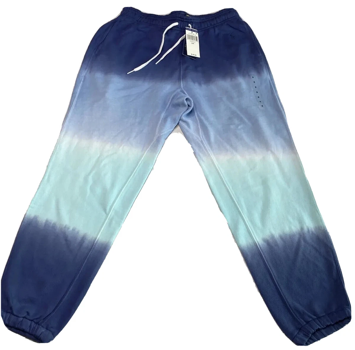 Polo Ralph Lauren Womens Ocean Blue Tie Dye Relaxed Sweatpants NWT Small