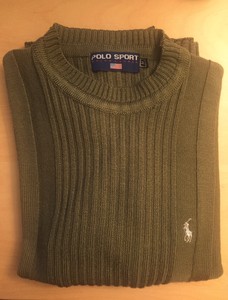 ralph lauren sport cable knit sweater