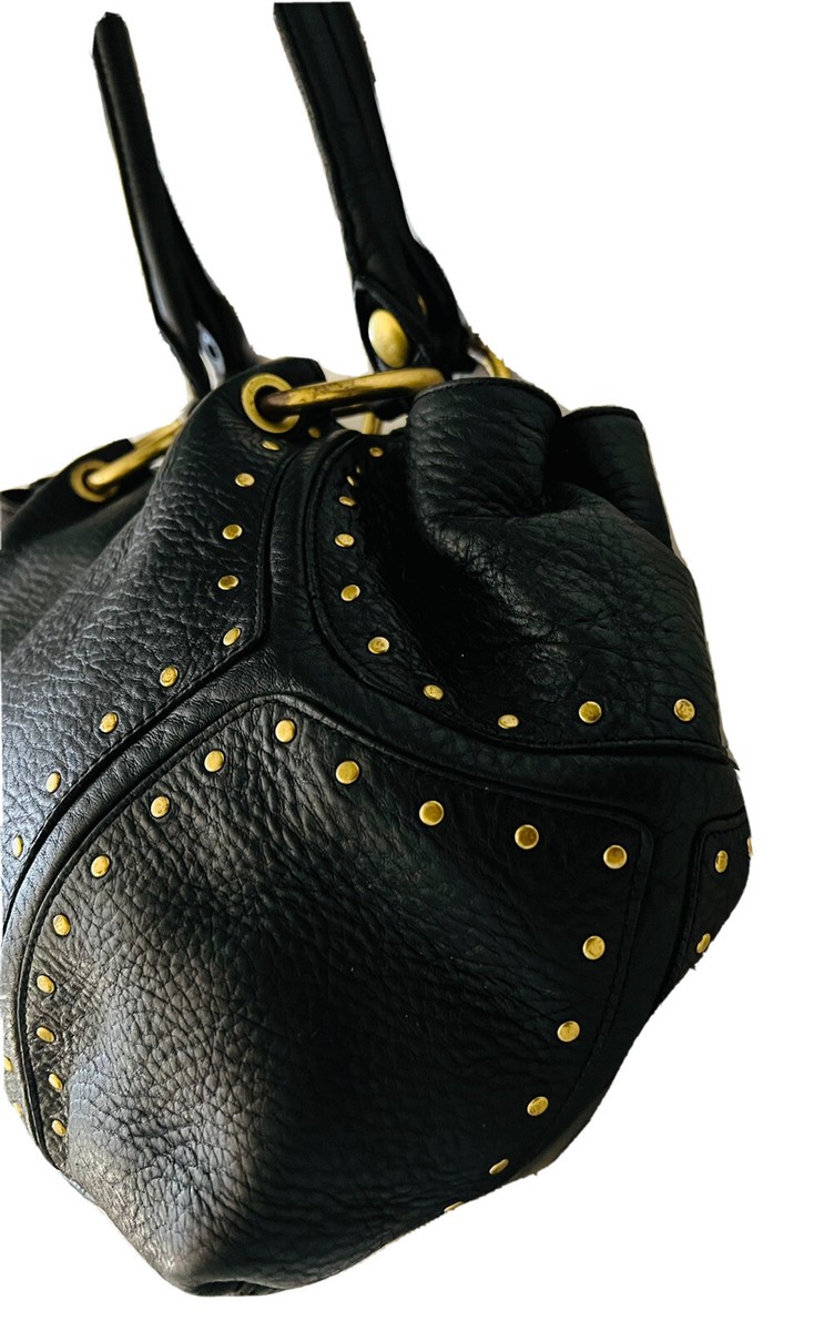 3COMPTMT STUDDED XL KENNETH COLE HOBO SHOULDR SATCHEL BAG