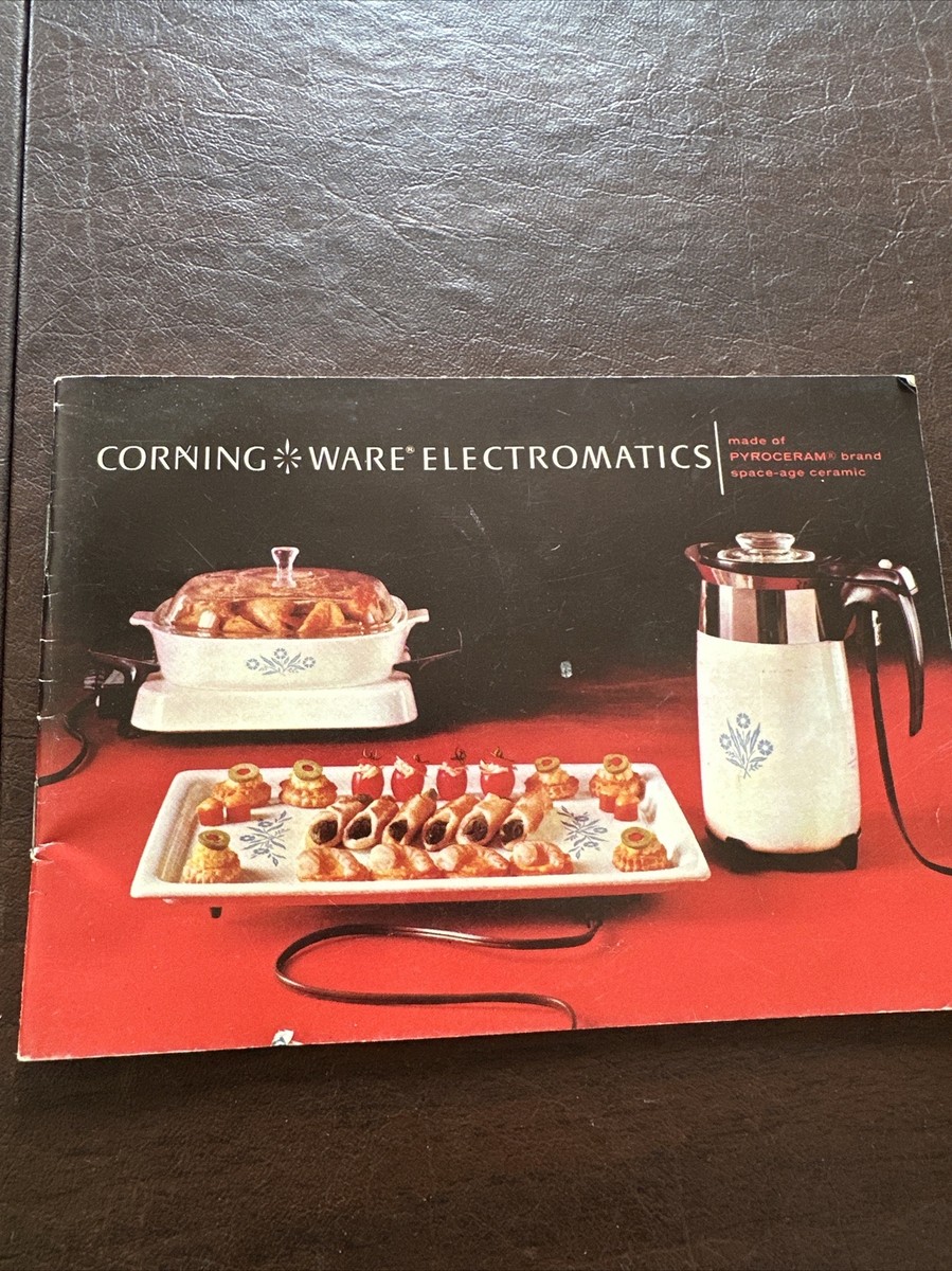 Vintage Corning Ware Electromatics Pamphlet 1963 Use Care USA