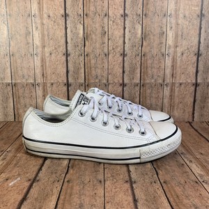 white leather converse size 5