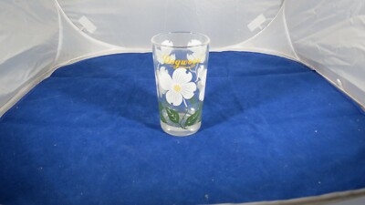 1950's BOSCUL PEANUT BUTTER 11 OZ GLASS ''DOGWOOD'' Large Lettering