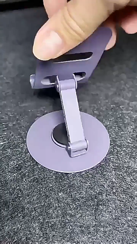 2pc Elite 360° Rotary Metal Mobile Phone Holder Desk Stand Universal Easy Fold - Video 1 of 1