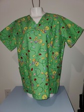 LOONEY TUNES TWEETY BIRD SCRUB UNIFORM TOP NWT L