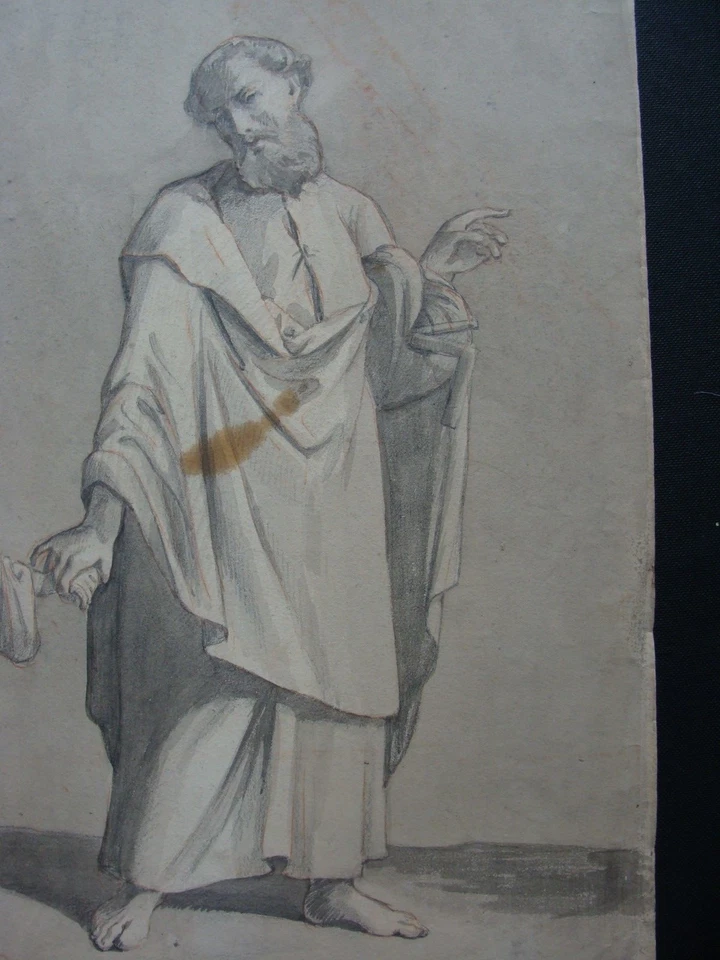 dessin ancien école française 19e suiveur Ingres - Photo 3/4