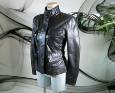 Nwt Matchless Silverstone Lady Real Leather Fitted Biker Jacket Coat Size 10