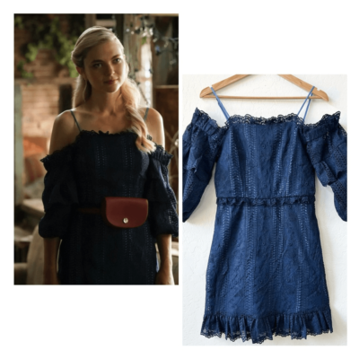 Parker Irma Lace Cold Shoulder Mini-Dress Dark Blue, Size 4, Excellent  Condition | eBay