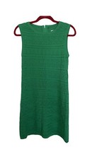 Eliza J Green Lace Sheath Dress Size Small Sleeveless Zip Cotton. New