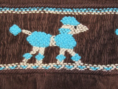 Rare Editions~ Girls Brown Smocked Corduroy Pants Set~ Turquoise Poodles~ 5 - Picture 5 of 13