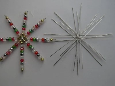 5 - 50 Snowflake Snow Flake Frame Wire Star 90 120 150mm Craft Xmas Decorations