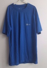 H HIGEAR Niebieski krótki rękaw Quick Dry Regulate Base Waking Top Koszula Rozmiar S 