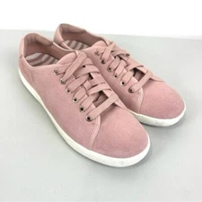 Vionic Brinley Low Top Sneakers Pink Suede Orthotic Comfort Shoes Size 7.5