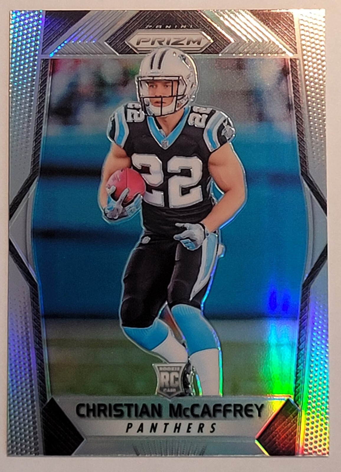 2017 Panini Prizm Christian McCaffrey #249 Silver Prizm Rookie RC