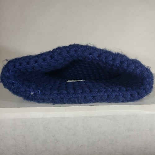 Vintage Hat Beanie Adult S 1970's Knit Blue Made in Japan - Picture 5 of 6