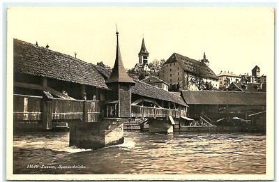 S04-2150, LUZERN, SPREUERBRUCKE, *VINTAGE REAL PHOTO POSTCARD
