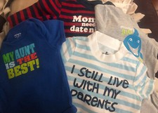 Carter's Circo Bundle Lot 4 Baby Boy Newborn Bodysuit Set NB 3mo infant