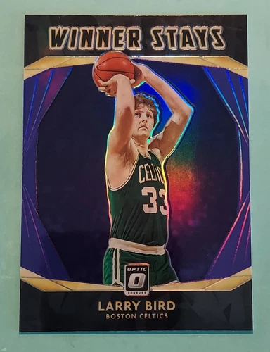 2020-21 Panini Donruss Optic LARRY BIRD #19 Purple Prizm "Winner Stays" Celtics