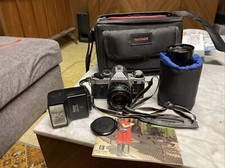  MINT Canon AE-1 W/35-105mm 3,5  28-80mm 3.5, Bag Other Accessories 