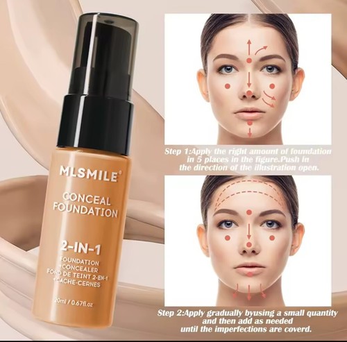 Corrector impermeable Oil-Control mate BB Cream cobertura completa base facial Ma - Imagen 2 de 12