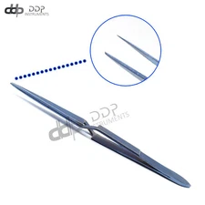 Cross Lock Tweezer Forceps 6.5'' Titanium Cross Locking Self Closing  T.T-179