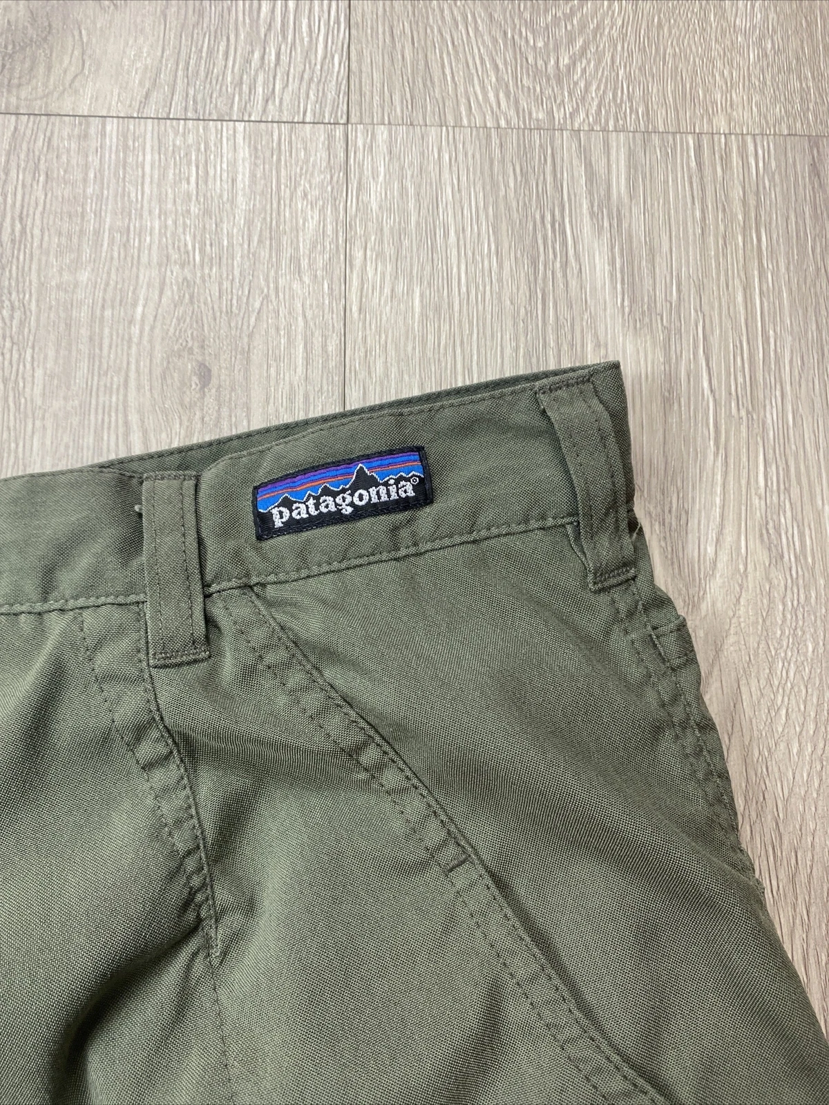 Vintage 1999 Patagonia Hiking Shorts Green Utility Nylon VTG