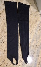 Vintage Size S 6.5 Black Rayon Fingerless 21" Long Formal Gloves