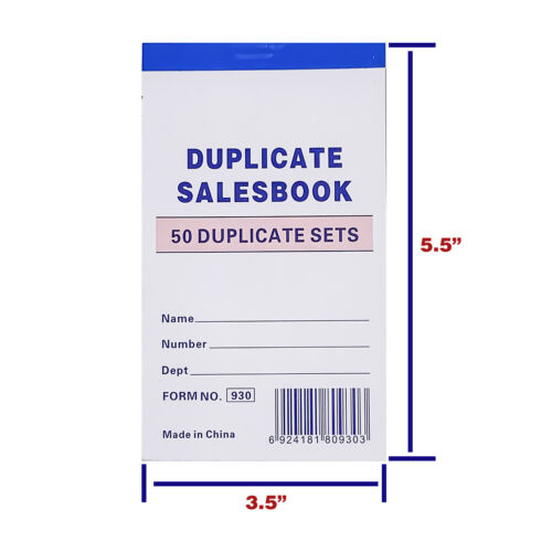 Paquete de 10 - Libro de recibos de ventas factura copia sin carbono 50 juegos - Imagen 2 de 4