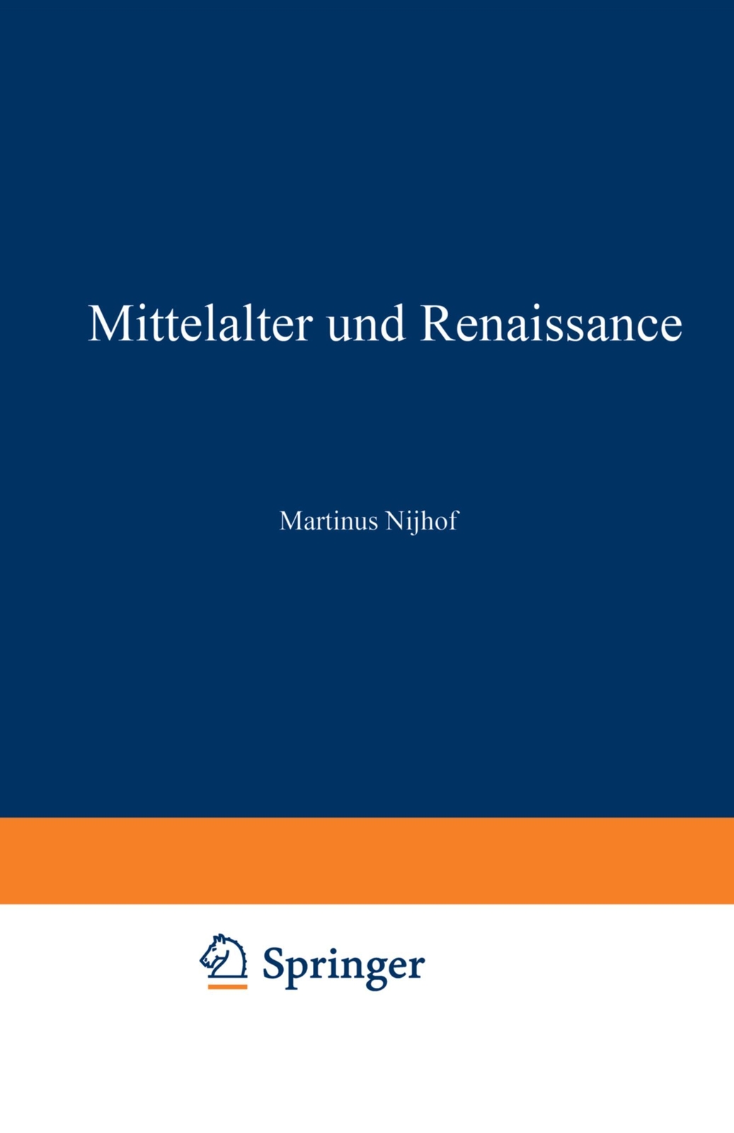 Thumbnail - Mittelalter Und Renaissance Ii | Buch | 9789401520454