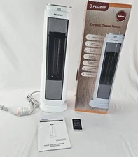 PELONIS Ceramic Tower Space Heater with Oscillation Remote Control Timer 1500W