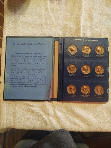 PRESIDENTIAL ART MEDALS Band 1 & 2 komplette ungebrochene Alben von US-Präsidenten - Bild 6 von 12