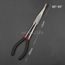11" Extra Long Nose Pliers 45 Degrees Bent Nose-Hand Tool