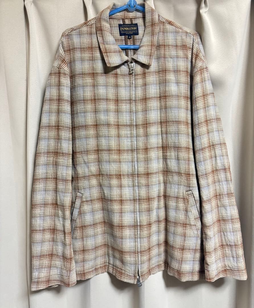 Pendleton Cotton Plaid Jacket M Native American I… - image 1