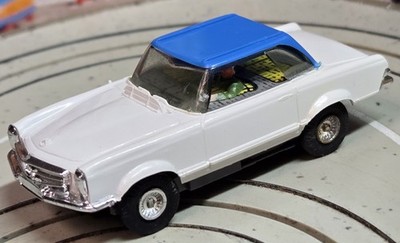 Faller AMS 4851 ~ Mercedes 230 mit Schiebechassis, 60er Jahre Spielzeug #EBS1863