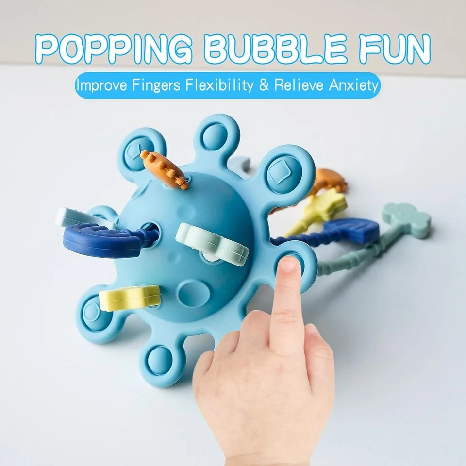 Juguete sensorial Montessori para bebés de 6-12-18 meses juguetes de dentición Foto 4 de 4