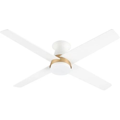 Cyan Design 11983 Santa Ana Indoor Ceiling Fan Studio White and Aged Brass - Picture 1 of 4