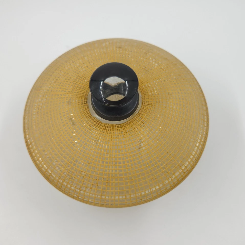 CORNING GLASS WORKS MUSEO PLATO DE DULCES CUBIERTO MIMBRE Y NEGRO - CAMBRIDGE EN BLANCO Foto 3 de 4