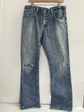 Denim & Supply Ralph Lauren Mens 33x34 Straight Leg Denim Blue Jeans Boot Cut