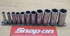 Snap On 211sfsy- 38 Drive 11pc Sae Deep 6pt Chrome Socket Set Snap On 211sfsy- 38 Drive 11pc Sae Deep 6pt Chrome Socket Set