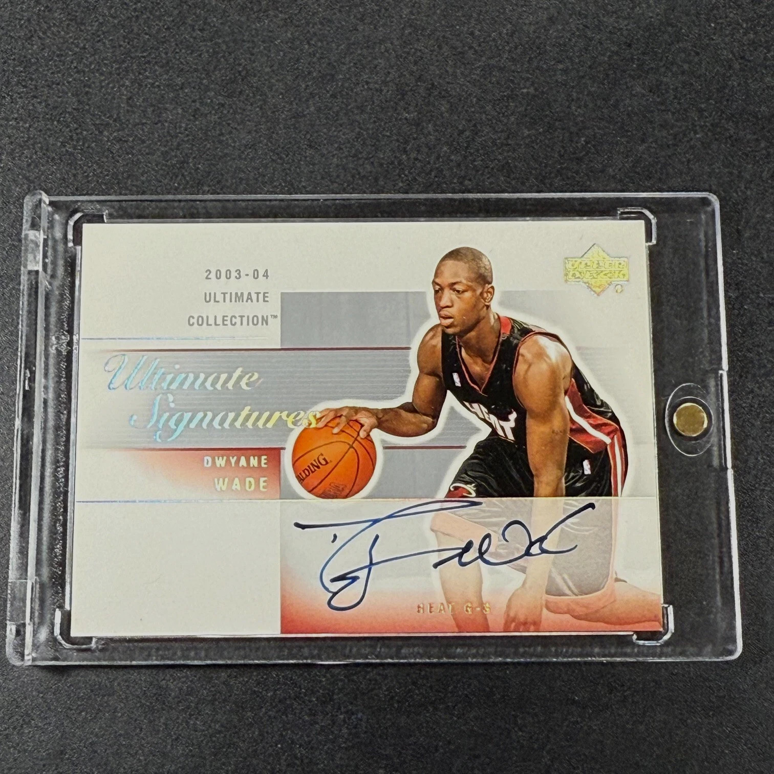 DWYANE WADE 2003 UD ULTIMATE COLLECTION SIGNATURES AUTO ROOKIE RC MIAMI HEAT NBA