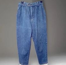 Guess Georges Marciano Jeans Women 31 Straight Leg Blue Natural Pleat Vintage