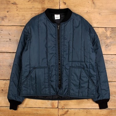 Vintage Walls Steppjacke XL Herren 90s Blau USA Made Nylon Liner Full Zip