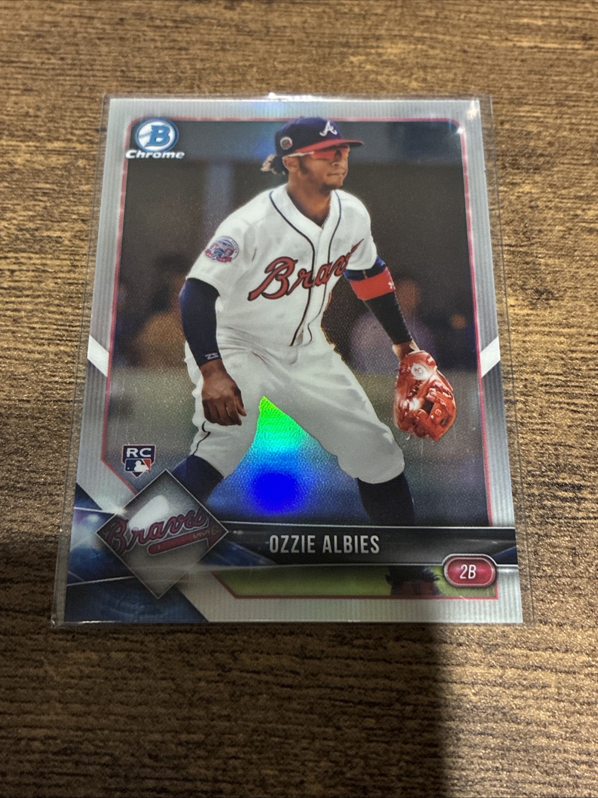 2018 Bowman Chrome - Ozzie Albies #92 Refractor /499 (RC)