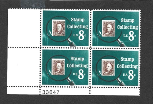 US STAMP 1474 Stamp Collecting Plate Block 8¢ MINT NH OG 1972 FREE SHIP