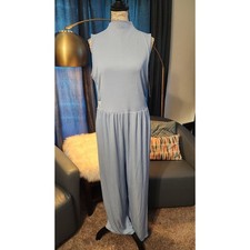 Womens XL Sleeveless Loose Fit Crewneck Casual Romper / Jumpsuit NEW